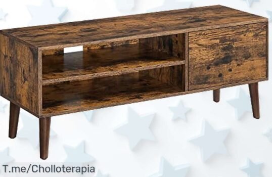 Descubre el mueble de TV retro que transformará tu sala en un espacio único y acogedor, con precio loco ¡aprovecha esta oferta limitada antes de que se agote!
