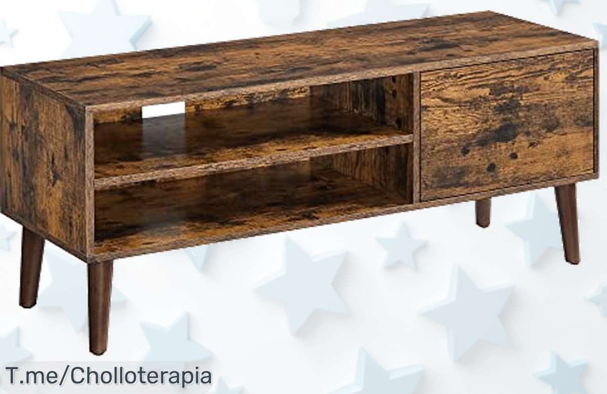Descubre el mueble de TV retro que transformará tu sala en un espacio único y acogedor, con precio loco ¡aprovecha esta oferta limitada antes de que se agote!