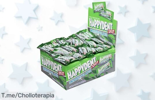 Descubre el ofertón de Happydent Hierbabuena: 200 chicles sin azúcar que refrescan tu aliento y cuidan tu sonrisa ¡Aprovecha este precio loco antes de que se agoten!