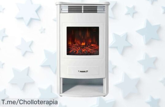 Descubre el ofertón de chimenea eléctrica con almacenamiento y 1900 W de calidez en casa, ¡un super chollo que se agota rápido! Hazte ya con la tuya antes de quedarte sin ella