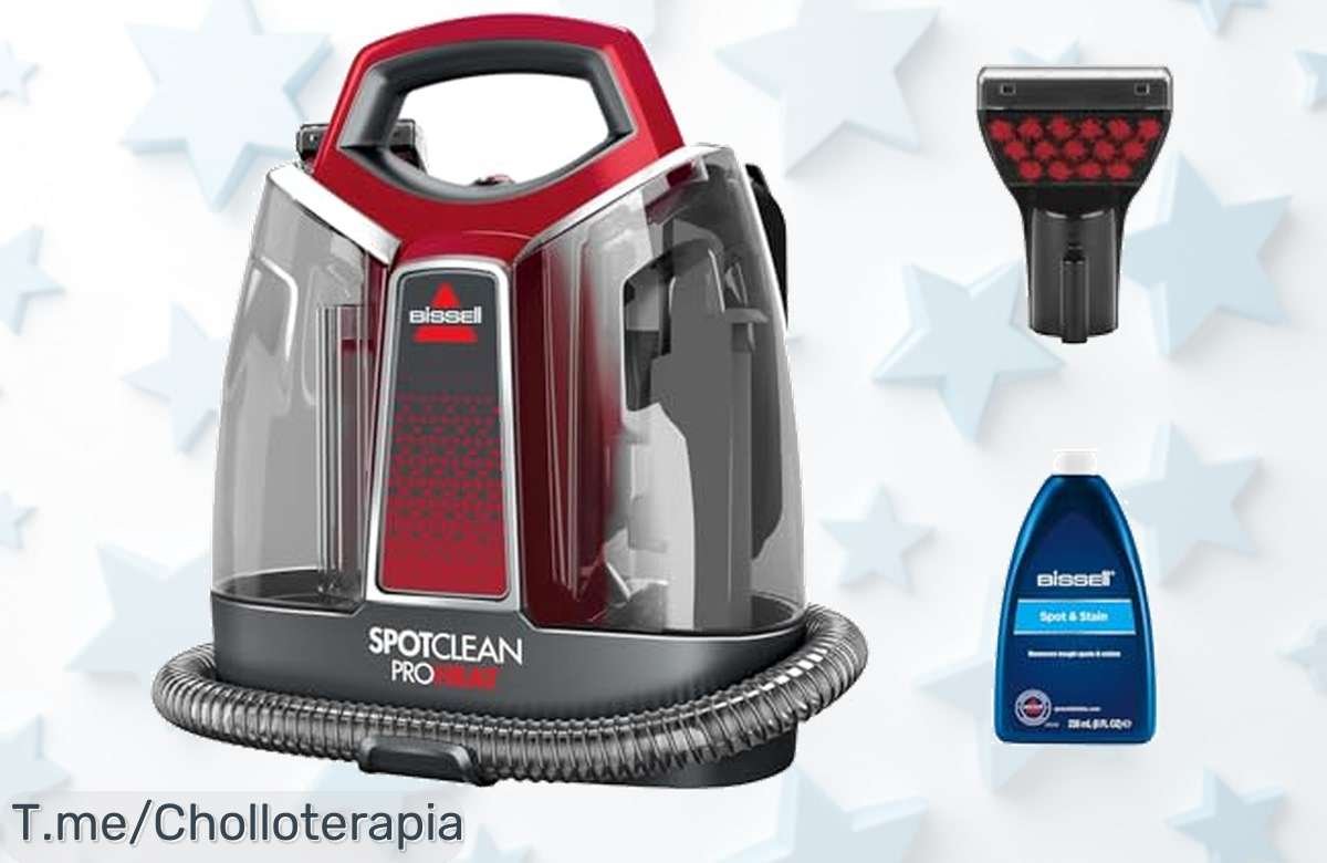 Descubre el ofertón del año con la BISSELL SpotClean ProHeat, elimina manchas difíciles en segundos y disfruta de un hogar impecable. ¡Actúa ahora antes que se agote!