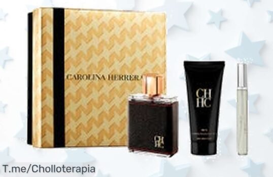 Descubre el ofertón del cofre de Ch Men de Carolina Herrera, una fragancia que desata tu carisma ¡Hazlo tuyo ya y deslumbra antes de que se acabe esta oportunidad única!