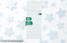 Descubre el ofertón del siglo: Frigorífico Combi Blanco, 206 Litros de espacio silencioso y luz brillante Mejora tu cocina hoy mismo antes que se acaben las unidades volando