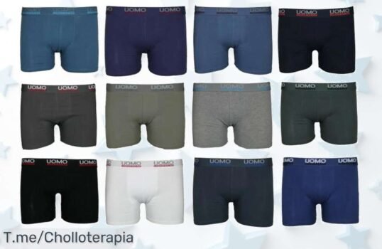 Descubre el pack de 12 calzoncillos boxer a un precio loco que te hará sentir increíble todo el día No pierdas este super chollo, ¡compra ya antes de que se agoten!