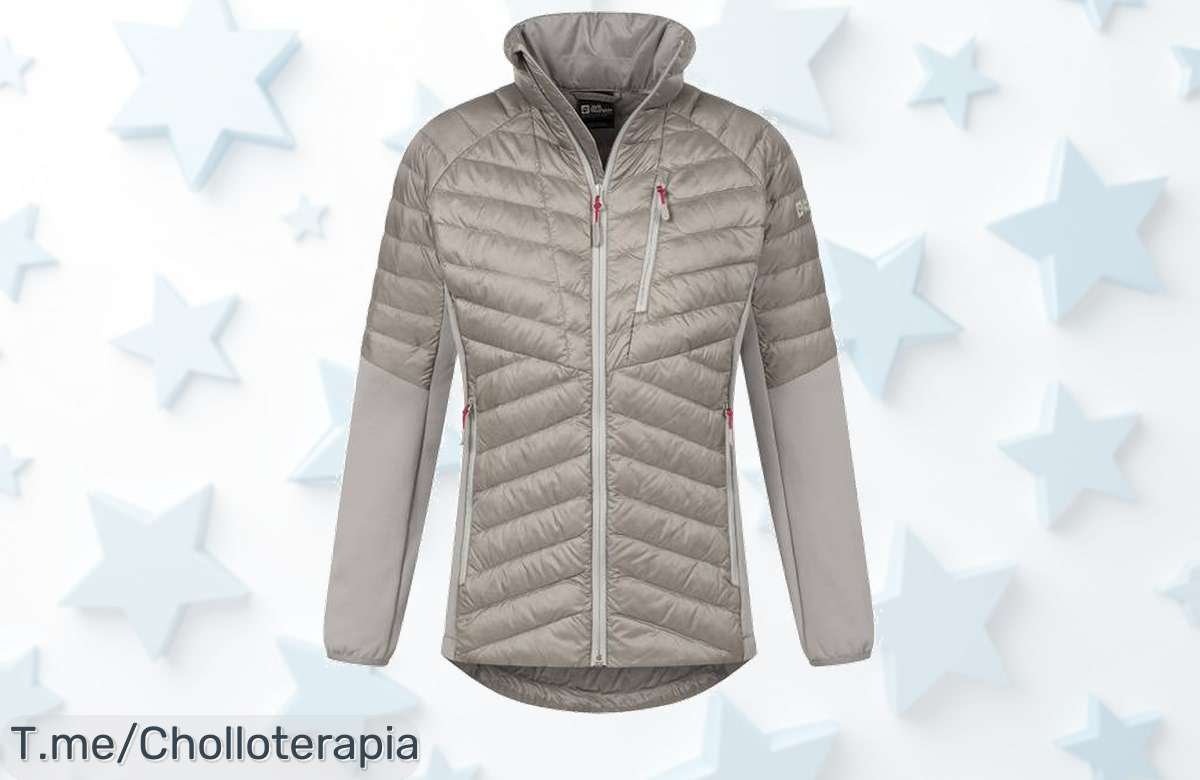 Descubre el plumífero Jack Wolfskin Nebelhorn Down Hybrid a un precio loco, ligero y abrigado para tus aventuras invernales. ¡No dejes pasar este ofertón único!