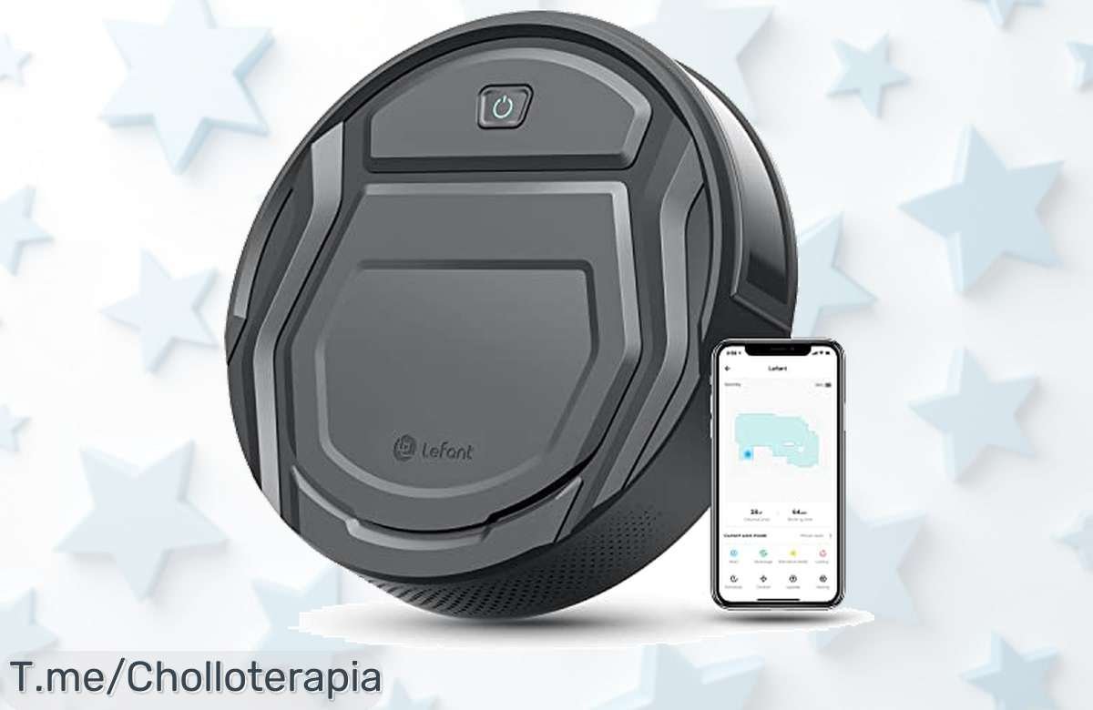 Descubre el robot aspirador LEFANT con succión de 2200 Pa y tecnología antienredos, ¡aprovecha este super chollo antes que se agote! Tu hogar limpio te espera.
