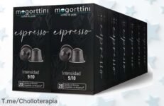 Descubre el sabor del café con 12 cajas de Mogorttini ¡Aprovecha el precio loco y disfruta un super chollo antes que se agote! Usa tu cupón y compra ya ¡No te lo pierdas!