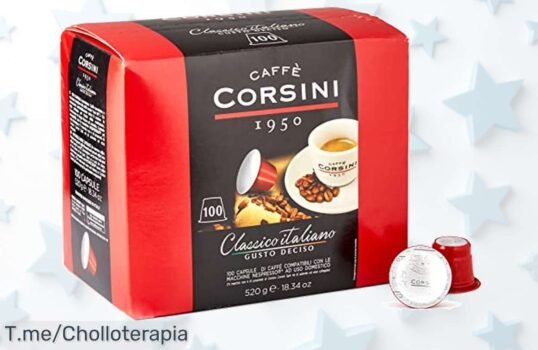 Descubre el sabor intenso del Caffè Corsini: 100 cápsulas en un ofertón con descuento brutal ¡Date prisa, esta oferta nunca se repite y las unidades son limitadas!