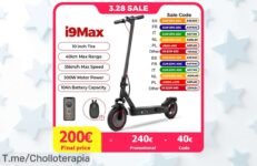 Descubre el scooter i9Max, la emoción de la velocidad a 35 KM-H te espera con un descuento brutal ¡No pierdas esta oferta única y hazlo tuyo antes que se acabe!