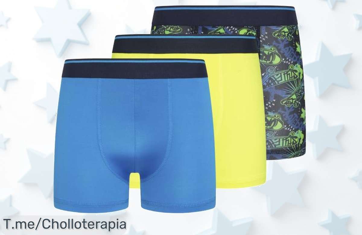 Descubre el super chollo de 3 calzoncillos bóxer Parker & Fox, diseño moderno y ajuste perfecto para que tu pequeño luzca genial. ¡No te quedes sin ellos, oferta limitada!