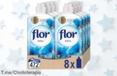 Descubre el super chollo de 8 Suavizantes FLOR aroma azul con 472 dosis para una frescura asombrosa, aprovecha este ofertón y compra ya antes de que se agote