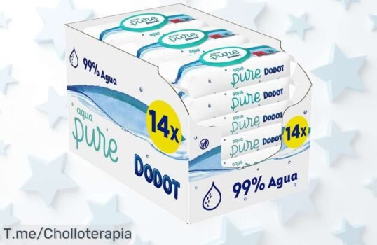 Descubre el super chollo de Dodot Toallitas Pure Aqua: 99% agua para la piel de tu bebé, ¡ofertón limitado que no puedes dejar escapar! Compra ya antes de que se agoten