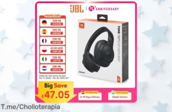 Descubre el super chollo de JBL TUNE 720BT, auriculares inalámbricos que hacen vibrar tu música Aprovecha este ofertón y compra ya antes de que se agoten