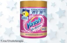 Descubre el super chollo de Vanish Oxi Action: Elimina manchas y olores en solo una lavada ¡Haz que tu ropa luzca como nueva! Compra ahora antes de que se agote esta oferta única