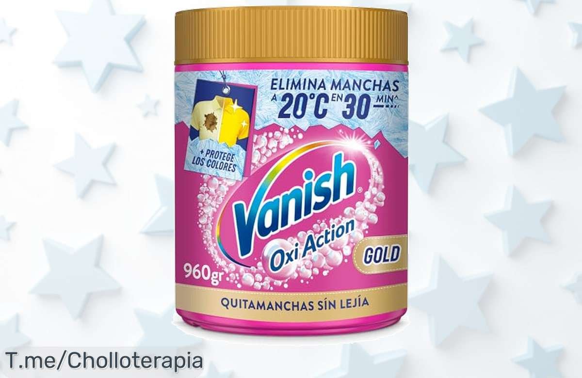Descubre el super chollo de Vanish Oxi Action: Elimina manchas y olores en solo una lavada. ¡Haz que tu ropa luzca como nueva! Compra ahora antes de que se agote esta oferta única.