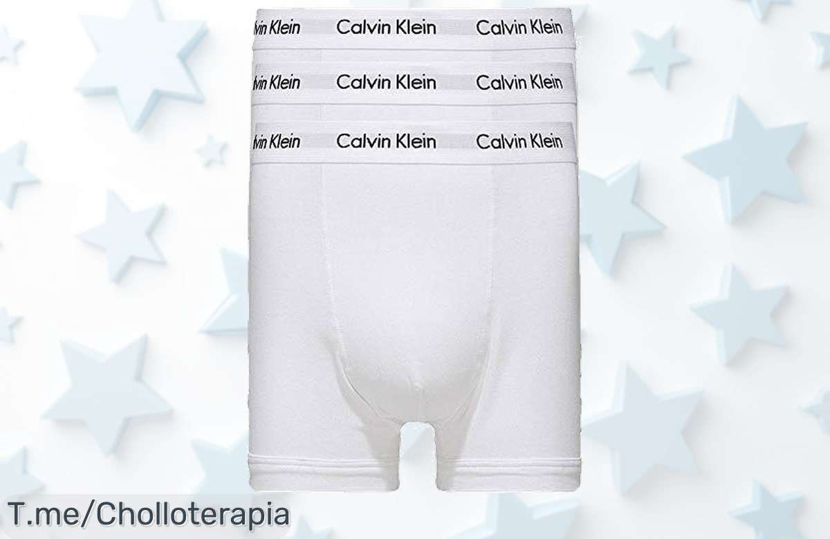 Descubre el super chollo de bóxers Calvin Klein: estilo minimalista y comodidad inigualable que te hará lucir increíble. ¡Compra ahora antes de que se agoten!
