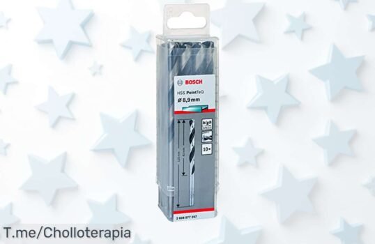 Descubre el super chollo de brocas helicoidales HSS PointTeQ de Bosch, duraderas y precisas, ¡aprovecha este ofertón antes que se agoten! Compra ahora y transforma tu taladro