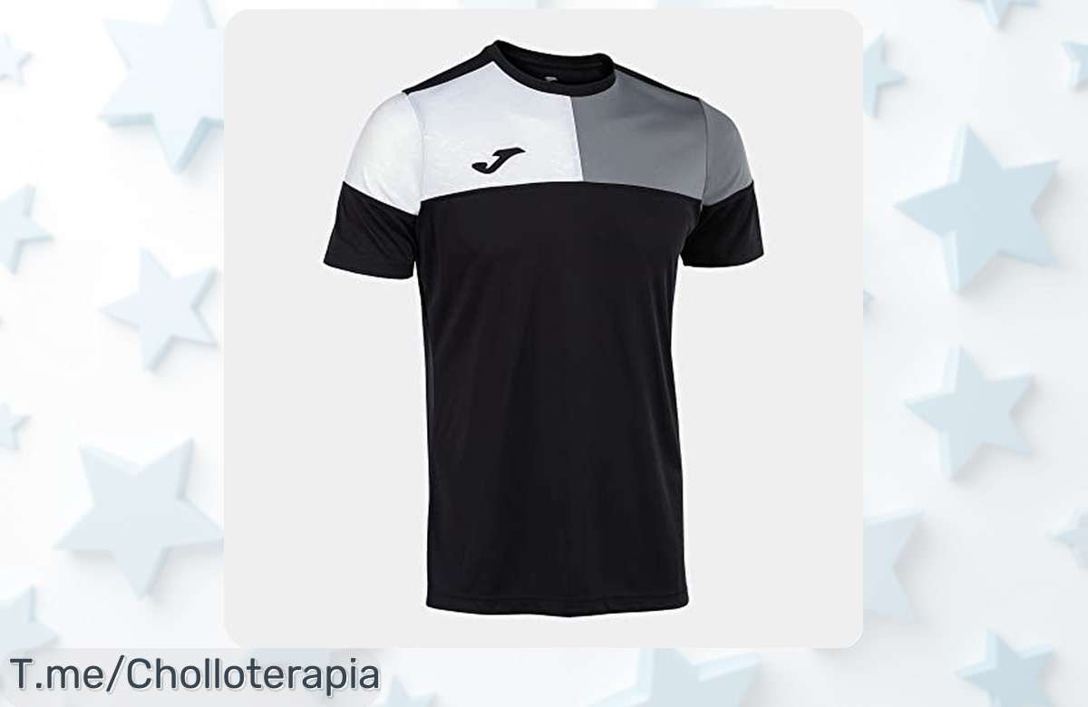 Descubre el super chollo de la camiseta Joma en colores increíbles, un diseño único que realza tu estilo deportivo ¡No esperes más, las unidades son limitadas!