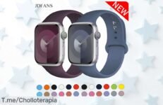 Descubre el super chollo de la correa de silicona para tu Apple Watch, ideal para cada aventura ¡No te quedes sin la tuya, actúa ya antes de que se agote!