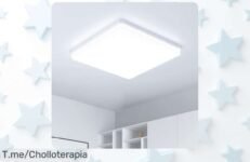 Descubre el super chollo de la lámpara LED de techo: luz brillante a 6500K para iluminar tu hogar y aprovecha un descuento brutal ¡Stock limitado, no te lo pierdas!