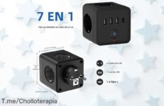 Descubre el super chollo de la semana: 7-en-1 EU Power Strip con 3 salidas AC y 4 puertos USB, un ofertón único que no puedes dejar pasar ¡Compra ya antes de que se agote!