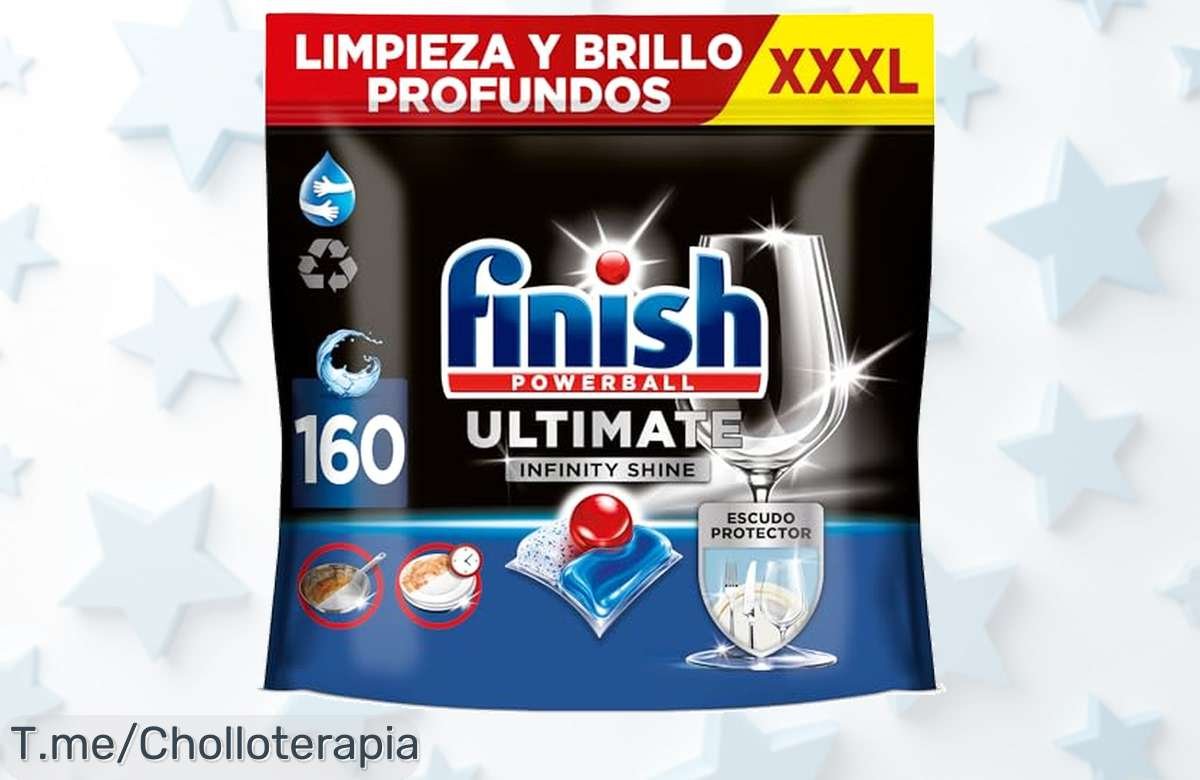 Descubre el super chollo de las pastillas Powerball Ultimate Infinity Shine y disfruta vajilla brillante sin esfuerzo, ¡hazte con este ofertón antes de que se acabe!