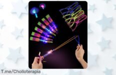 Descubre el super chollo del Kureny Helicóptero con 15 Piezas de Lanzadores LED que hará brillar las noches de tus peques ¡Compra ya antes de que se agote esta oferta única!