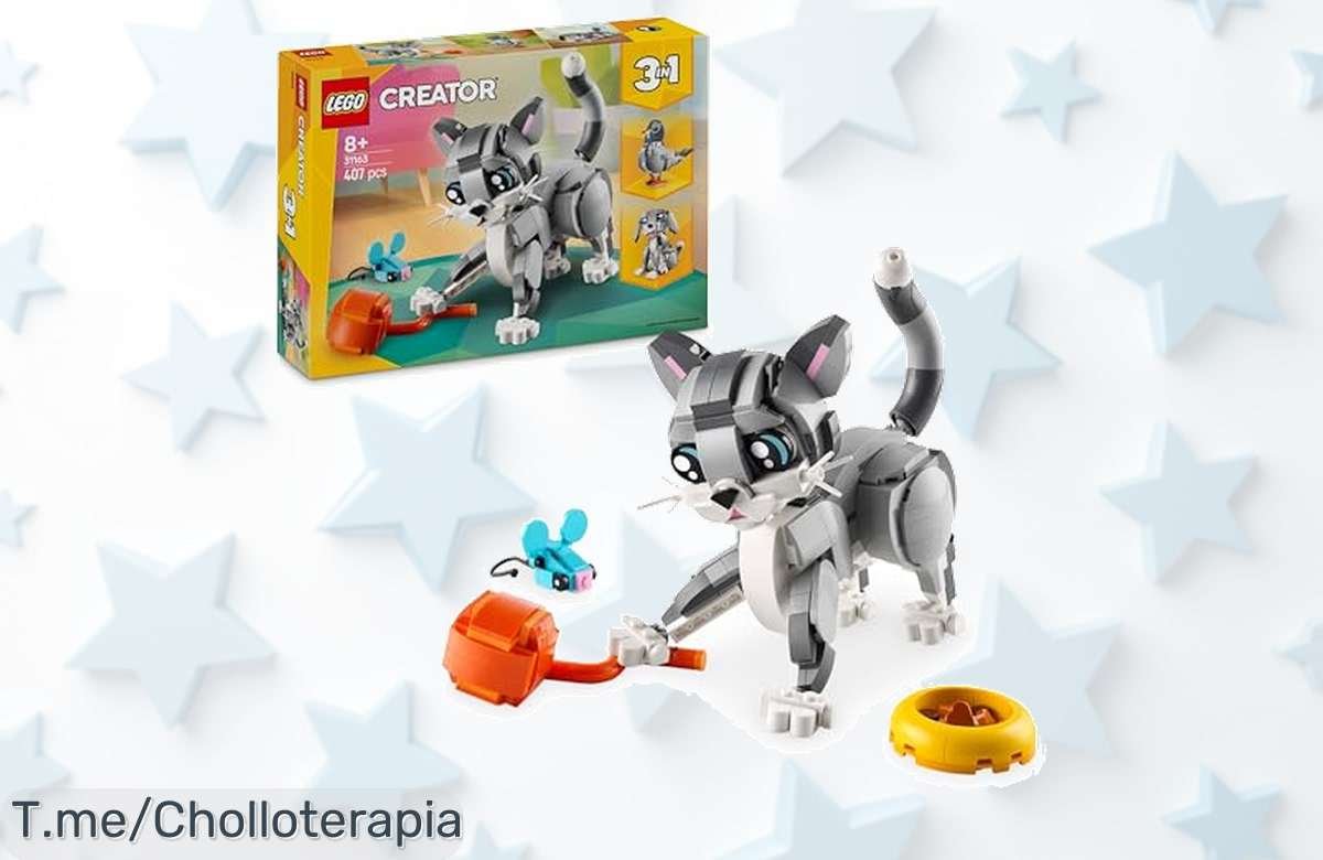 Descubre el super chollo del LEGO Creator 3 en 1: construye un gato, perro o paloma y desata la diversión ¡no dejes pasar esta oferta única antes que se agote!
