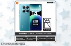 Descubre el super chollo del Xiaomi Redmi Note 14 Pro 4G con cámara de 200MP que transformará tus fotos y batería inagotable, ¡compra ya antes de que se agote!