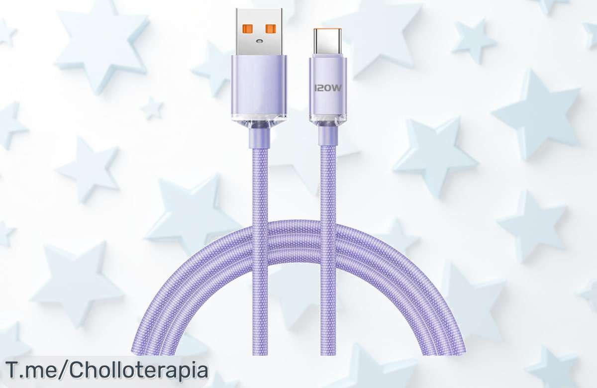 Descubre el super chollo del cable de carga rápida Tipo C 120W para Samsung y más, ¡carga al instante sin esperas! Stock limitado, actúa ya antes que se agote.