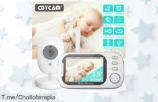 Descubre el super chollo del monitor de vídeo inalámbrico para bebé con visión nocturna y audio bidireccional, ¡ofertón único que vuela! Consigue el tuyo hoy mismo