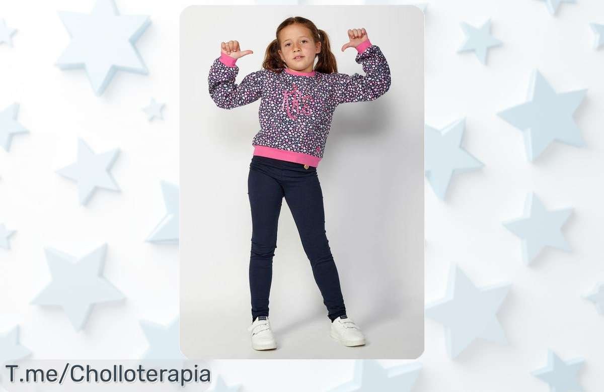 Descubre el super chollo del pantalón Koroshi para niña, con cintura engomada que ajusta perfecto y la hará sentir lista para cualquier aventura. ¡Aprovecha este ofertón único ya!
