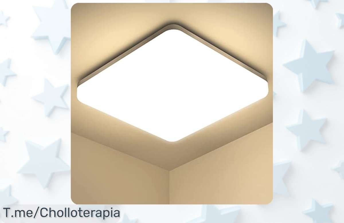 Descubre el super chollo del plafón LED OUILA: luz brillante y uniforme con diseño ultra delgado, transforma tu hogar ahora mismo antes de que se agoten. ¡Actúa ya!