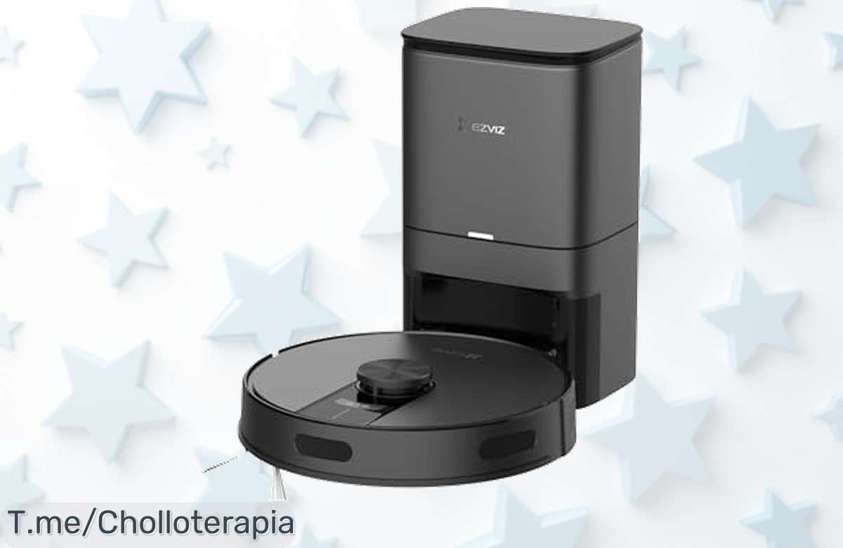 Descubre el super chollo del robot aspirador EZVIZ con succión de 4000Pa y autovaciado, limpieza fácil desde tu móvil. ¡No te lo pierdas, oferta limitada!