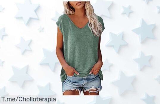 Descubre el super chollo del verano: chaleco de cuello V para mujer, elegante y fresco Aprovecha el descuento brutal y llévatelo ya, ¡las unidades vuelan!