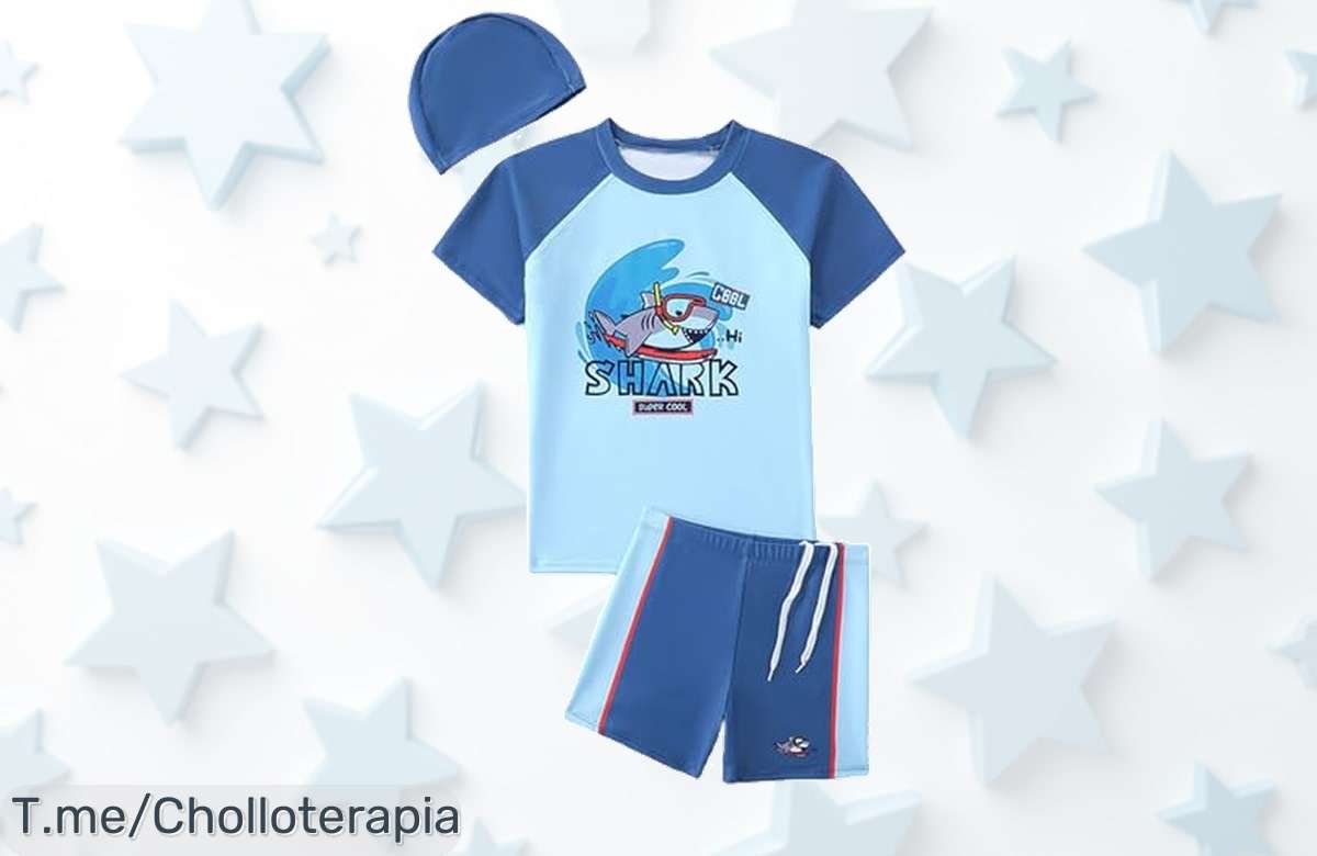 ¡Descubre el traje de baño con dibujos animados que hará brillar a tu hijo en la playa! Aprovecha este precio loco y disfruta del verano. ¡Compra ahora, es por tiempo limitado!