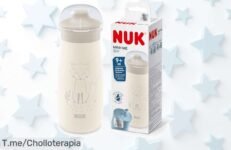 Descubre el vaso NUK MiniMe Sip: diseño divertido y boquilla a prueba de fugas ¡No pierdas esta oferta única que hará feliz a tu peque! Compra ahora antes de que se agote este chollazo