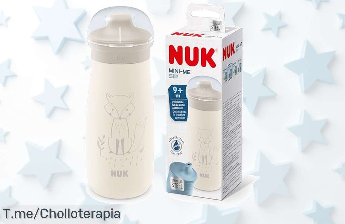 Descubre el vaso NUK MiniMe Sip: diseño divertido y boquilla a prueba de fugas. ¡No pierdas esta oferta única que hará feliz a tu peque! Compra ahora antes de que se agote este chollazo.