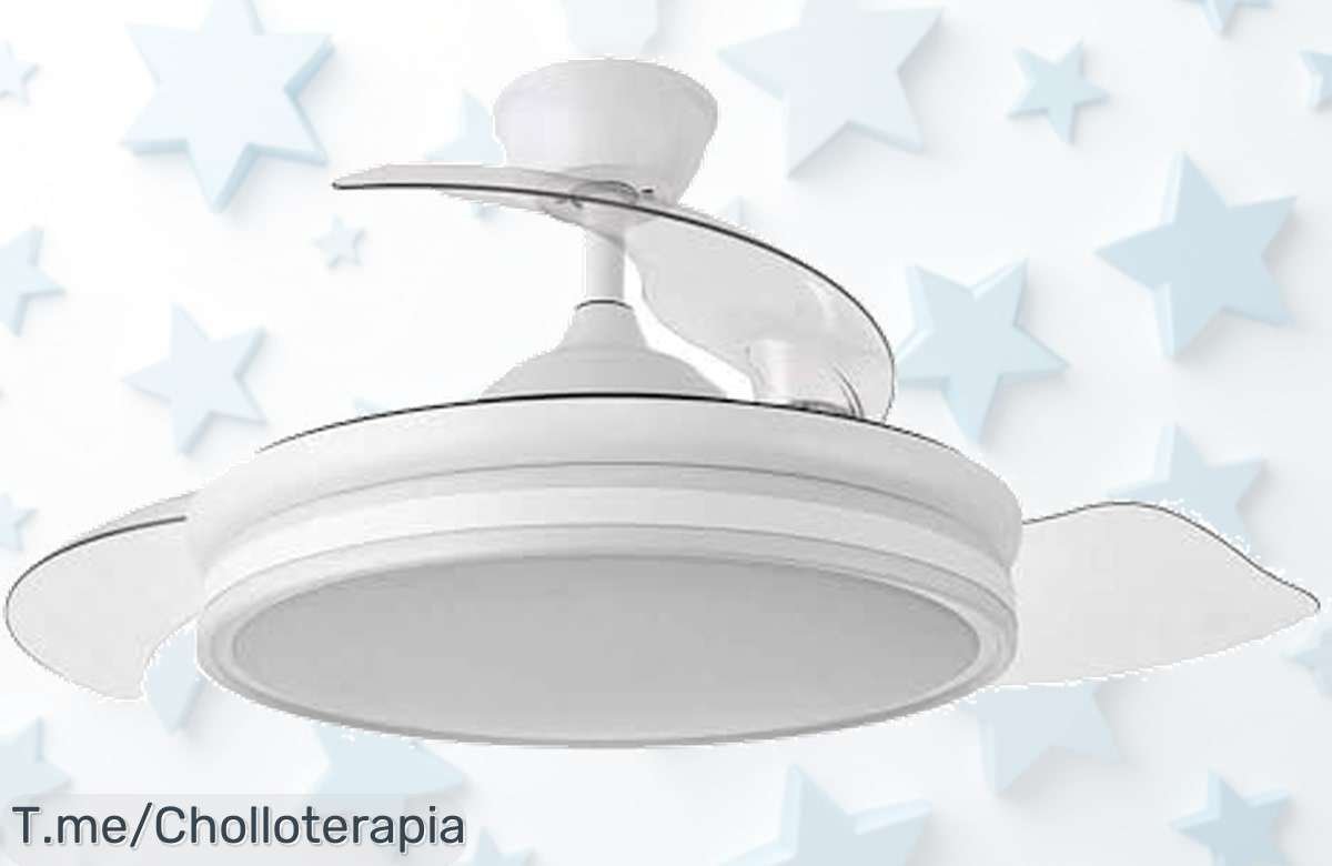 Descubre el ventilador de techo con aspas retráctiles y luz LED a un precio loco, ¡ofertón limitado para darle frescor y estilo a tu hogar! ¡Compra ahora antes que se agote!