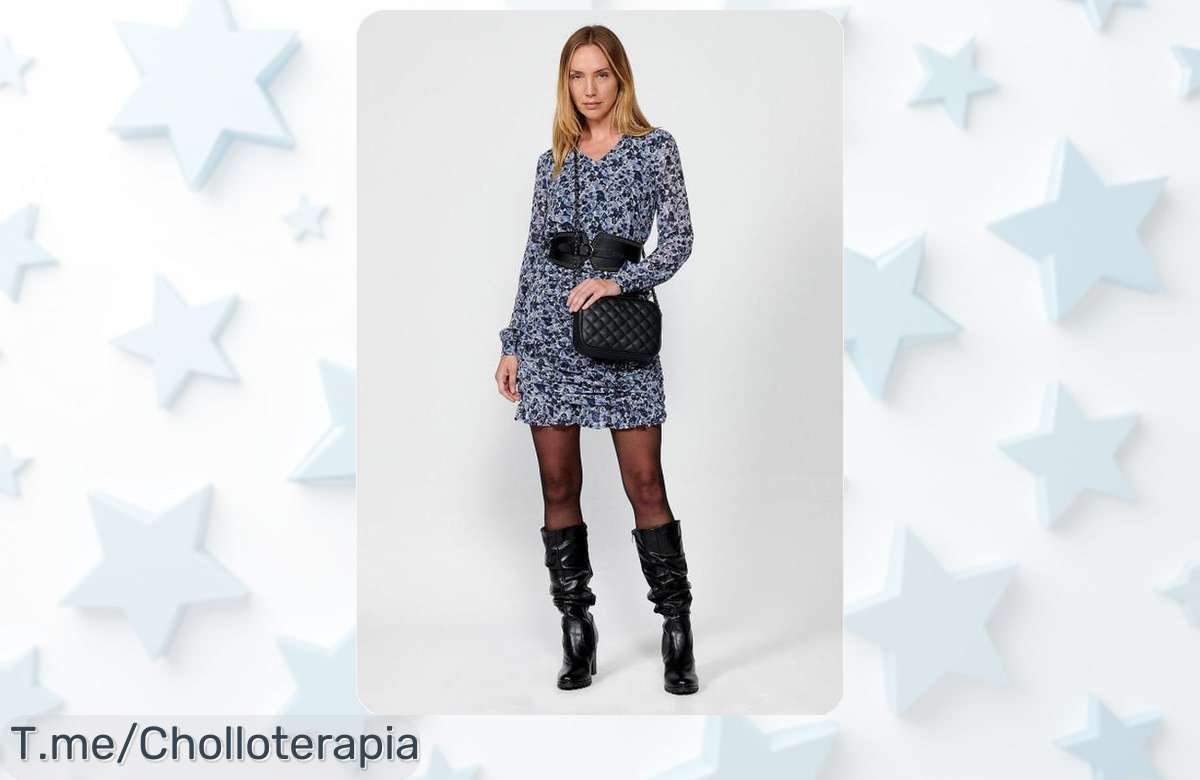 Descubre el vestido corto azul que todas desean y destaca con su diseño increíble; ¡aprovecha este ofertón limitado para ser la envidia de todos, haz clic ya!