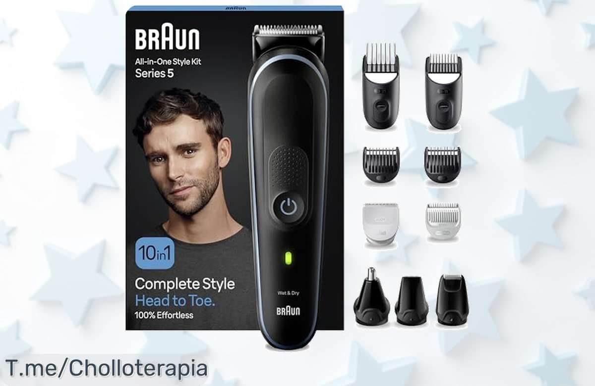 Descubre la Braun Recortadora de Barba Series 5: un super chollo con corte preciso y batería duradera. ¡Aprovecha este ofertón limitado antes que se agote!