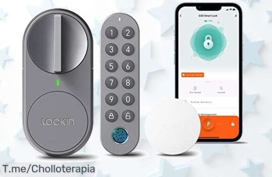 Descubre la Cerradura Inteligente G30: desbloqueo fácil y control desde tu móvil, ¡ofertón exclusivo por tiempo limitado! Asegura tu hogar hoy mismo con este precio loco