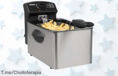 Descubre la Freidora Princess 4L, un chollo increíble para hacer patatas fritas perfectas en minutos y limpiar fácil ¡Aprovecha esta oferta limitada ahora mismo!