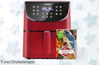 Descubre la Freidora de Aire COSORI: Cocina rápido y fácil con 400 recetas increíbles Aprovecha este super chollo antes que se agoten, ¡no te lo pierdas!
