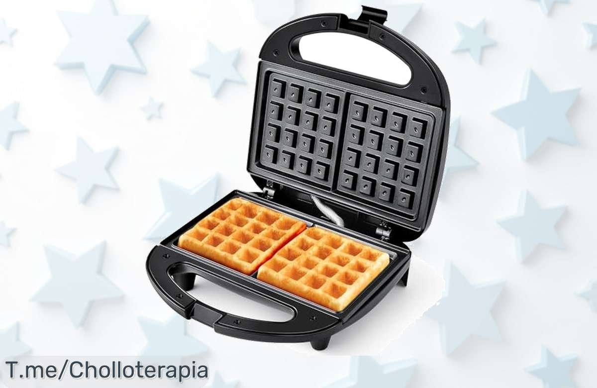 Descubre la Gofrera Eléctrica YASHE: Prepara gofres perfectos y disfruta de limpieza rápida. Super chollo, compra ya antes de que se agote esta oferta única e irresistible.