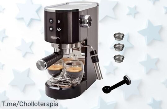 Descubre la Krups Virtuoso Essential y disfruta del café como nunca con espuma perfecta en segundos ¡No te pierdas este ofertón, compra ya antes que se agote!