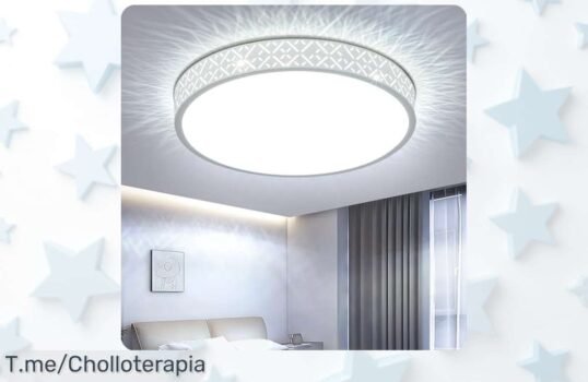 Descubre la Lámpara LED de Techo con Diseño Calado a Precio Locos, ¡aprovecha el super chollo y transforma tu hogar! Solo por tiempo limitado, haz clic y no te lo pierdas
