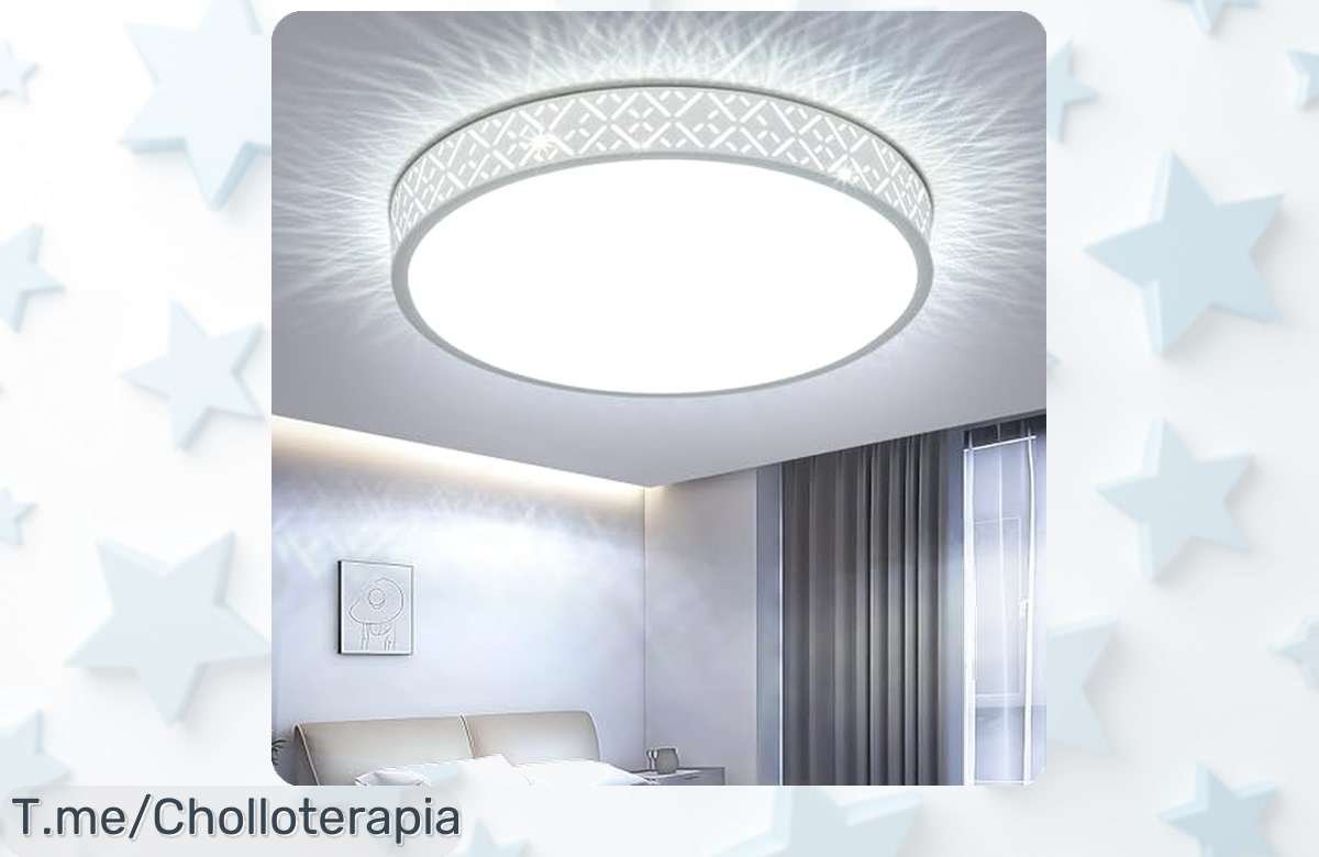 Descubre la Lámpara LED de Techo con Diseño Calado a Precio Locos, ¡aprovecha el super chollo y transforma tu hogar! Solo por tiempo limitado, haz clic y no te lo pierdas.