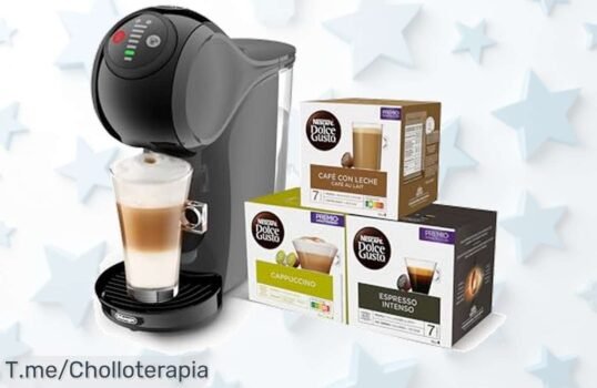 Descubre la NESCAFÉ DOLCE GUSTO Genio S: espresso perfecto en casa, 15 bares de potencia y set de cápsulas ¡aprovecha este ofertón único antes que se agote!