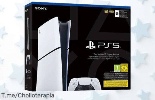 Descubre la Playstation 5 Slim digital de 1TB a un precio loco, resolución 4K espectacular y diversión sin límites Aprovecha este ofertón limitado y compra ya tu consola